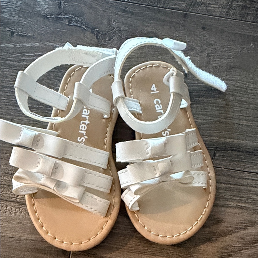 Carter's white Kids Sandals with Bow